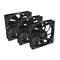 NATEC Oxal 120 Computer case Fan 12 cm Black 3 pc(s)