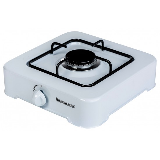 Gas cooker Ravanson K-01T (white; 1 zone)