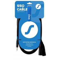 SSQ MIXLR1 SS-1816 Cable Jack Stereo 3,5 mm - 2x XLR 1 m Black