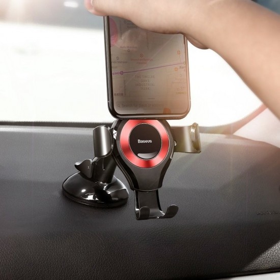 Gravity car mount Baseus Osculum for phone (red)