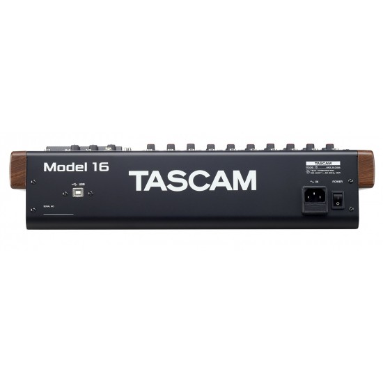 Tascam MODEL 16 audio mixer 16 channels 20 - 30000 Hz Black, Gold, Wood