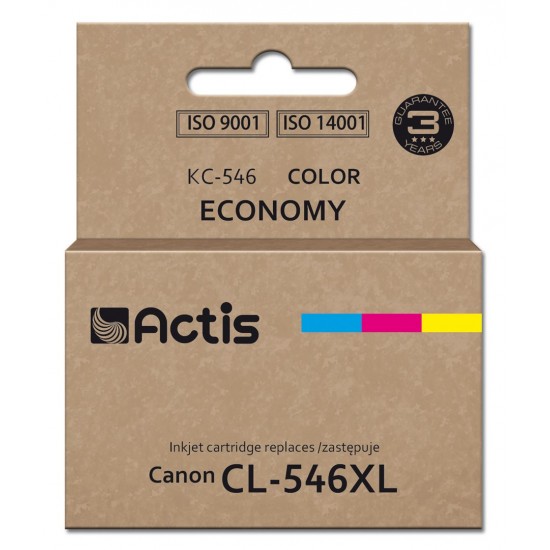 Actis KC-546 ink cartridge (Canon CL-546XL replacement; Supreme; 15 ml; 180 pages; magenta, blue, yellow).