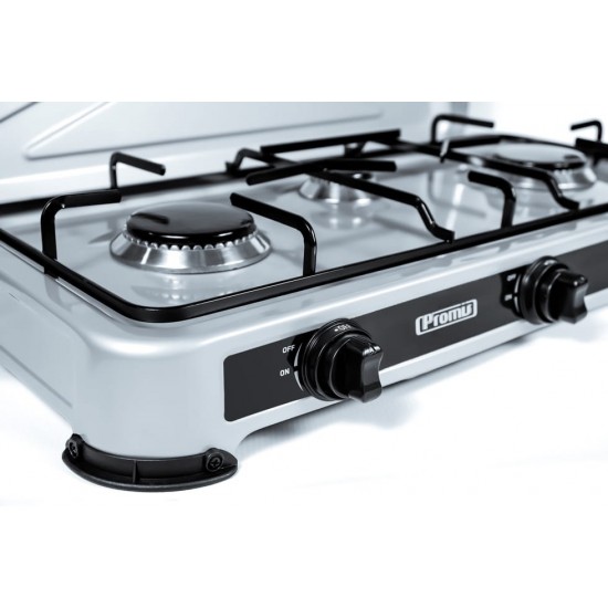 PROMIS KG400 Four-burner gas stove silver