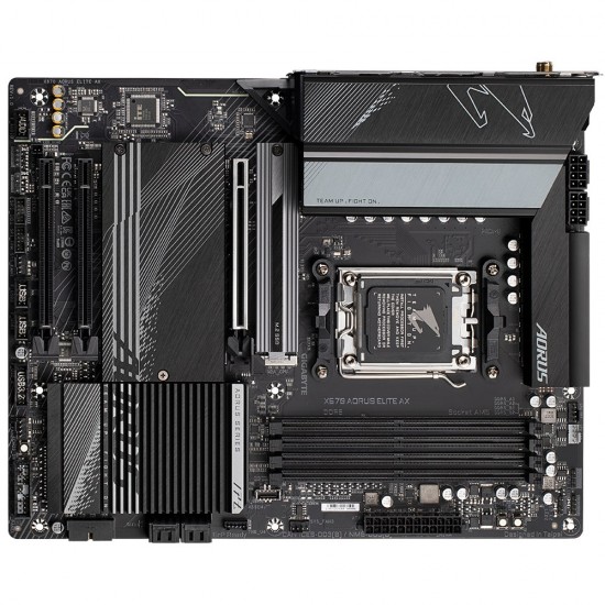 Gigabyte X670 AORUS ELITE AX Motherboard - Supports AMD Ryzen 8000 Series AM5 CPUs, 16*+2+2 Phases Digital VRM, up to 8000MHz DDR5 (OC), 1xPCIe 5.0 + 4xPCIe 4.0 M.2, Wi-Fi 6E, 2.5GbE LAN, USB 3.2 Gen2