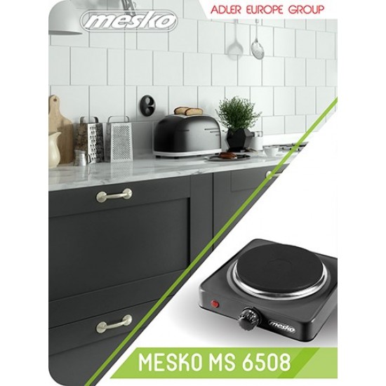 Mesko Home MS 6508 hob Black Countertop Sealed plate 1 zone(s)