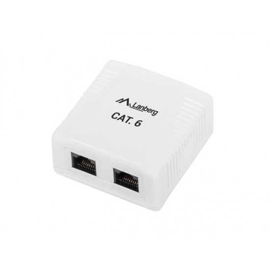 Lanberg OU6-0002-W outlet box RJ-45 White