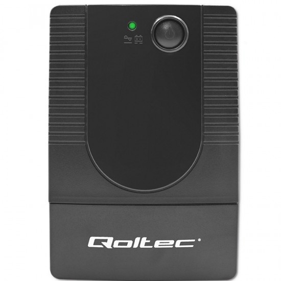 Qoltec 53774 uninterruptible power supply (UPS) Line-Interactive 1 kVA 600 W 1 AC outlet(s)