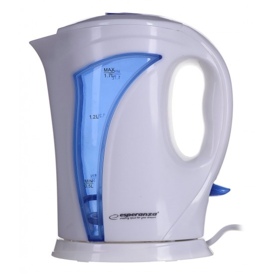 Esperanza EKK018B Electric kettle 1.7 L, White / Blue