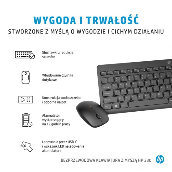 HP 230 Wireless Mouse and Keyboard Combo