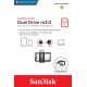 Sandisk Ultra Dual m3.0 USB flash drive 64 GB USB Type-A / Micro-USB 3.2 Gen 1 (3.1 Gen 1) Black,Silver,Transparent