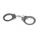 Chain cuffs GUARD 01 steel - chrome, clamp lock, 2 keys (YC-01-SR)