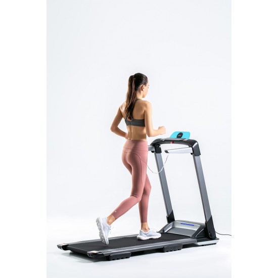 Electric treadmill, home OVICX Q2S PLUS bluetooth&app, 1-14km (black)