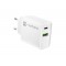 NATEC NETWORK CHARGER RIBERA USB-A+USB-C 20W PD