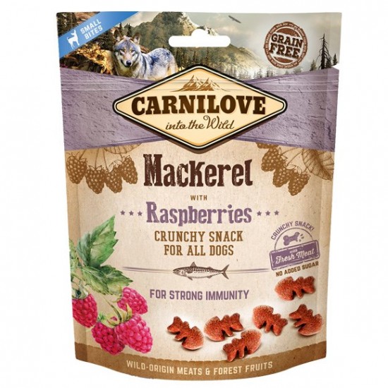 CARNILOVE Fresh Crunchy Mackerel + Raspberries - dog treat - 200 g