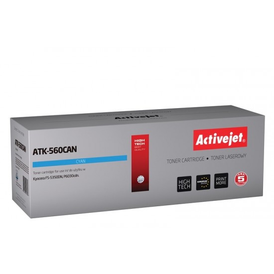 Activejet ATK-560CAN toner (replacement for Kyocera TK-560C; Premium; 10000 pages; cyan)