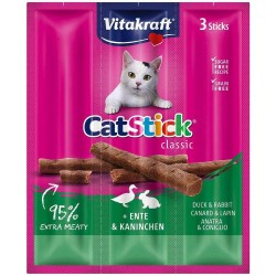 VITAKRAFT CatStick Classic Duck and rabbit - cat treats - 18g