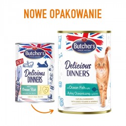 BUTCHER'S Delicious dinners Ocean Fish Chunks in jelly - wet cat food - 400 g