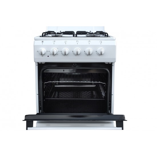 Ravanson KWGE-K50N cooker Freestanding cooker Gas White A