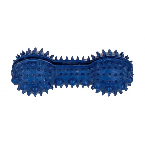 HILTON Spiked Dumbbell 15cm in Flax Rubber - dog toy - 1 piece