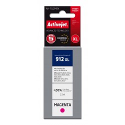 Activejet AH-912MRX Ink (replacement for HP 912XL 3YL82AE; Premium; 990 pages; 12 ml, magenta)