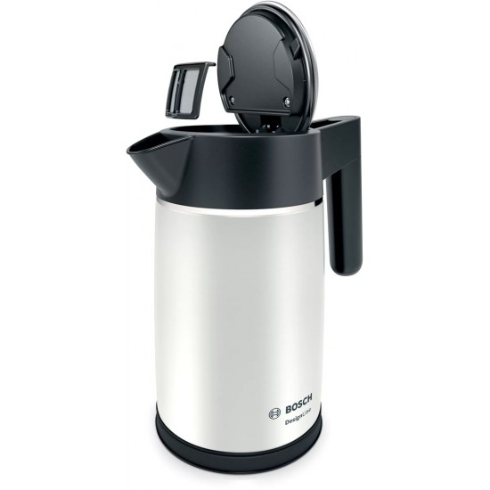 Bosch DesignLine electric kettle 1.7 L 2400 W Black, Silver