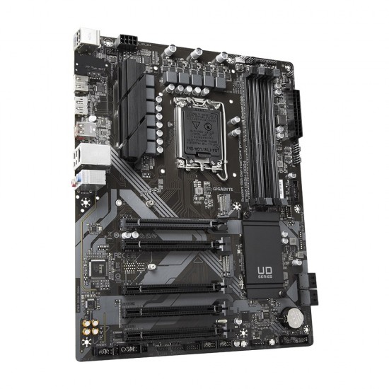 Gigabyte B760 DS3H DDR4 Motherboard - Supports Intel Core 14th CPUs, 18+2+1 Phases Digital VRM, up to 5333MHz DDR4 (OC), 2xPCIe 4.0 M.2, GbE LAN, USB 3.2 Gen 2