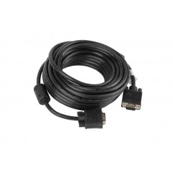 Lanberg CA-VGAC-10CC-0100-B VGA cable 10 m VGA (D-Sub) Black