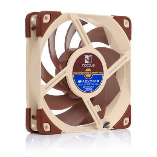 Noctua NF A12x25 ULN Computer case Fan 12 cm Beige, Red