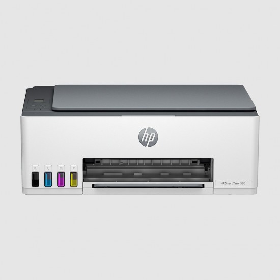 HP Smart Tank 580 All-in-One Printer, Home and home office, Print, copy, scan, Wireless; High-volume printer tank; Print from phone or tablet; Scan to PDF