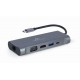 Gembird A-CM-COMBO7-01 notebook dock/port replicator USB 3.2 Gen 1 (3.1 Gen 1) Type-A Grey