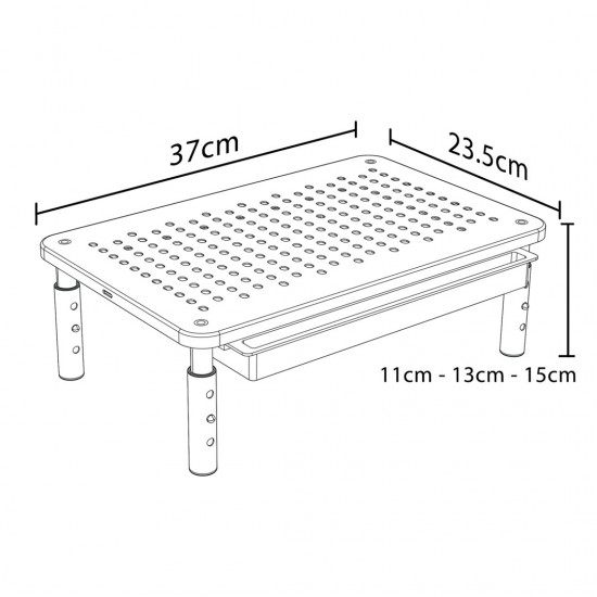 Maclean MC-946 Monitor Laptop Stand 13