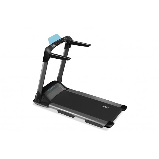 Electric treadmill, home OVICX Q2S PLUS bluetooth&app, 1-14km (black)