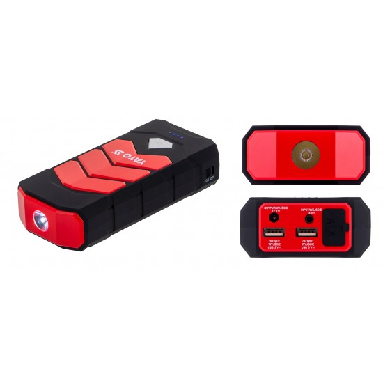 Car jump starter YATO YT-83081 car power bank 9000 mAh 9000 mAh Black, Orange