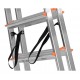 Krause Dopplo double-sided step ladder silver