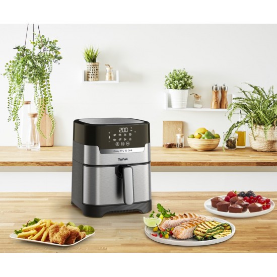 Tefal Easy Fry & Grill EY505D Single 4.2 L Stand-alone 1550 W Hot air fryer Stainless steel