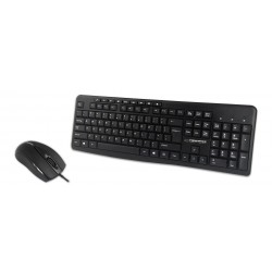 Esperanza EK137 set - USB keyboard + mouse Black