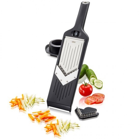 GEFU Julienne VIOLI 2.0 slicer Manual Black ABS synthetics, Stainless steel