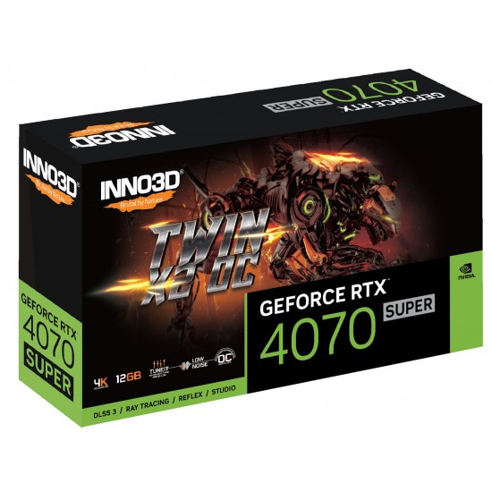 Inno3D GEFORCE RTX 4070 SUPER TWIN X2 OC NVIDIA 12 GB GDDR6X