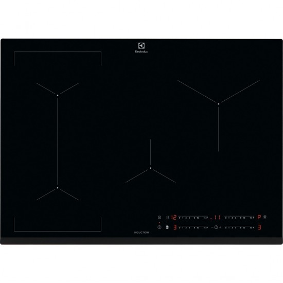 Electrolux EIV734 Black Built-in 68 cm Zone induction hob 4 zone(s)