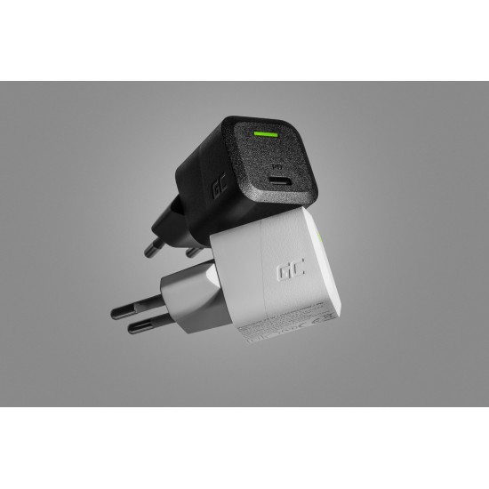 USB Charger Green Cell PowerGaN 33 W PD 3.0 QC 3.0 1x USB-C black