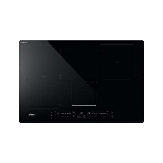 Hotpoint HS 1377C CPNE Black Built-in 77 cm Zone induction hob 4 zone(s)