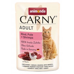 ANIMONDA Carny Adult Beef, turkey and shrimps - wet cat food - 85g