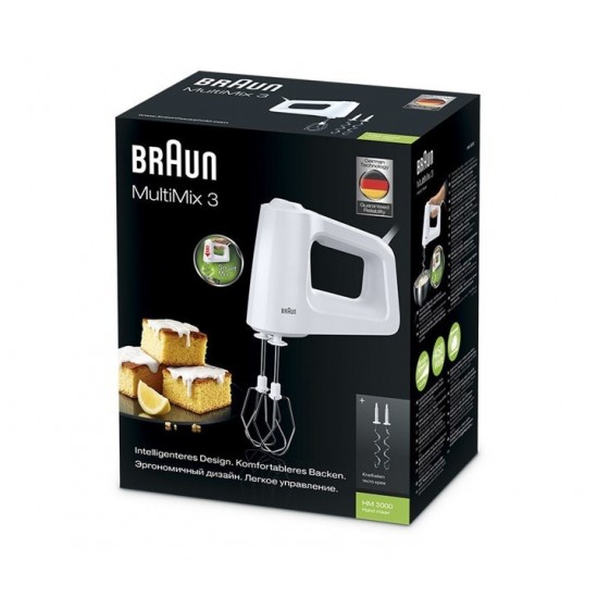 Braun MultiMix HM 3000 WH Hand mixer 450 W White