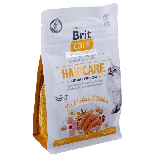 BRIT Care Grain Free Haircare Healthy & Shiny Coat - dry cat food - 400 g