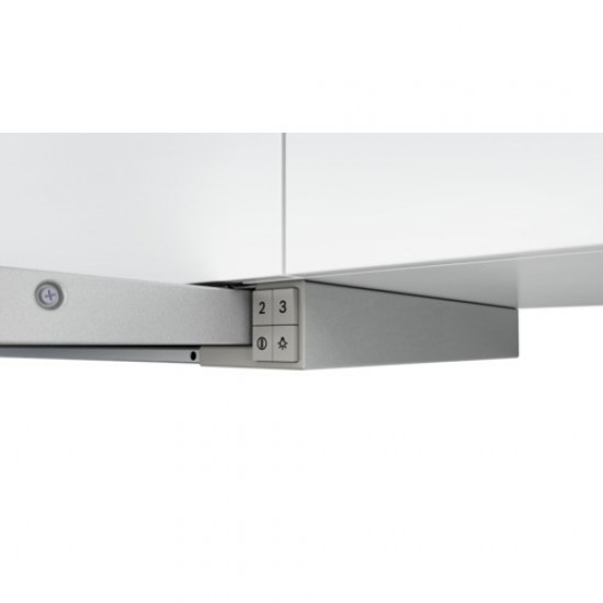 Bosch Serie 4 DFT63AC50 cooker hood Semi built-in (pull out) Silver 360 m³/h D