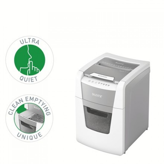 Leitz IQ Autofeed Small Office 100 Automatic Paper Shredder P4