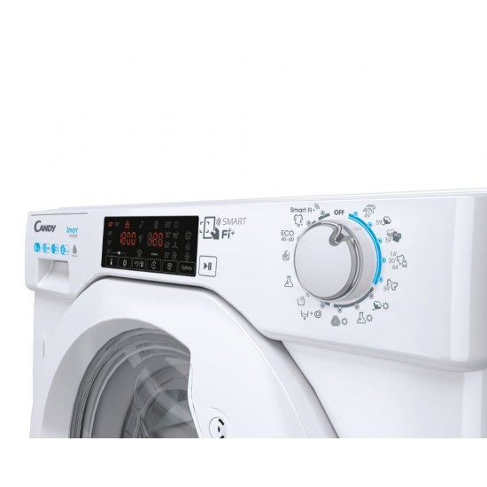 Candy Smart Inverter CBDO485TWME/1-S washer dryer Built-in Front-load White D