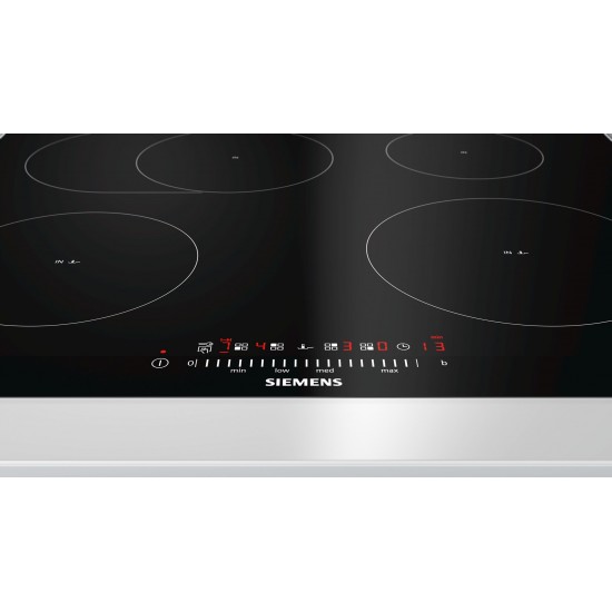 Siemens EH675FFC1E hob Black, Stainless steel Built-in Zone induction hob 4 zone(s)