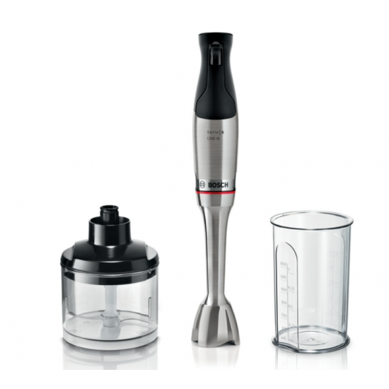 Bosch Serie 6 MSM6M820 blender Immersion blender 1200 W Black, Stainless steel