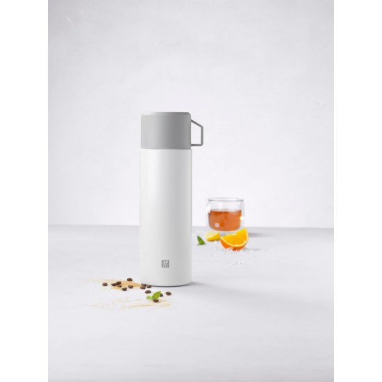 Thermo jug with a mug Zwilling Thermo 1 liter white